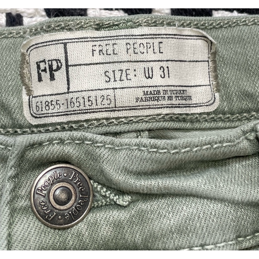 Free People High Rise Busted Knee Skinny Jeans - Picture 6 of 11